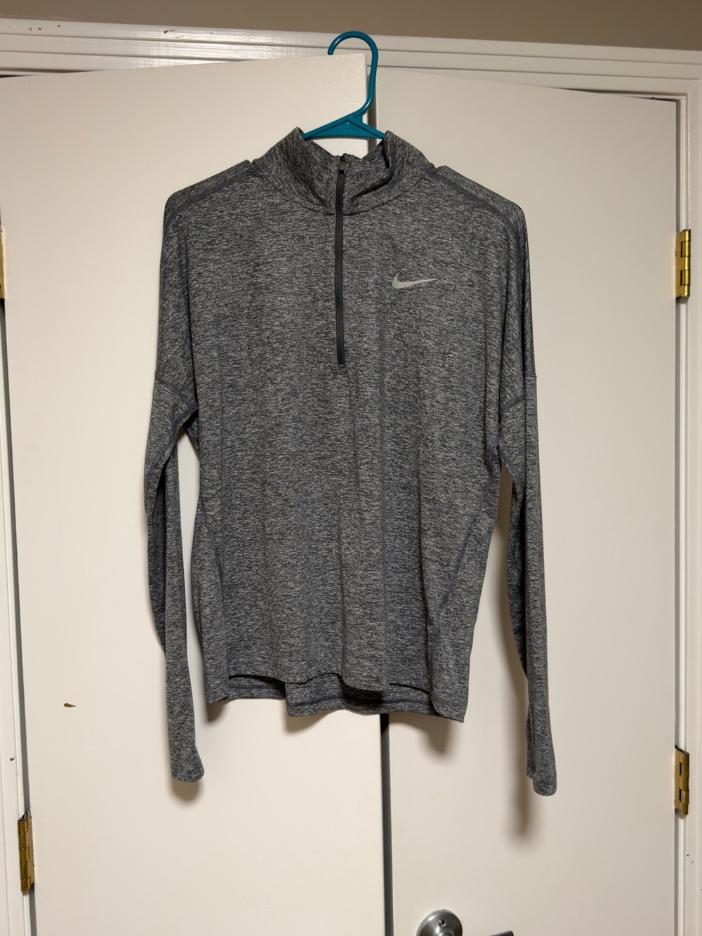 Nike Gray Heather Dri-FIT Running Pullover